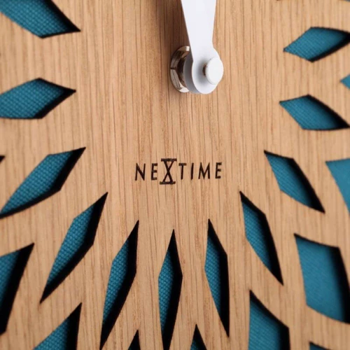 Настінний годинник NeXtime Sun Small Turquoise Ø35 см (3150TQ) фото 2