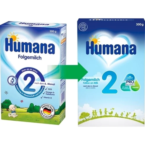 Суха молочна суміш Humana 2 300 г 6-12 міс фото 6