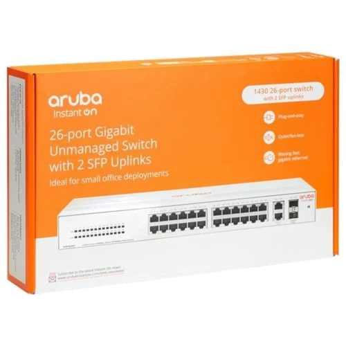 Мережевий комутатор HP 1430-26G-2SFP (R8R50A): Тип неуправляемый