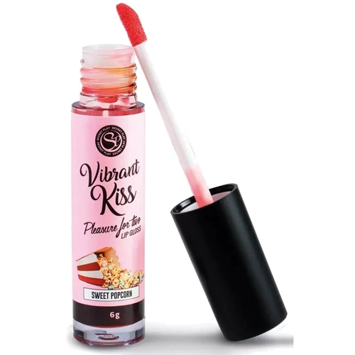 Блиск для губ з ефектом вібрації Secret Play - LIP GLOSS Vibrant Kiss Sweet Popcorn, 6 грам: Тип Блиск для губ