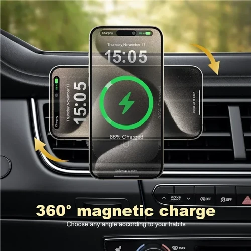 Держатель WIWU Car Holder Wireless Charger CH-323 15W Black: Тип автомобильный