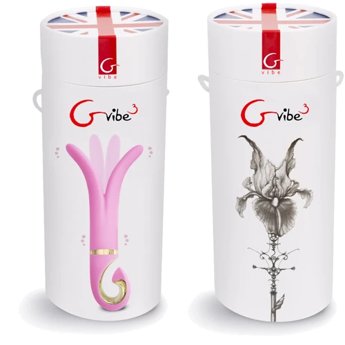 Gvibe 3 Candy Pink - анатомический вибромассажер, 17х3.5 см