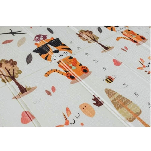 Дитячий килимок двосторонній Bambi Тигреня та овечка MR 0586-1: Особливості двусторонний коврик