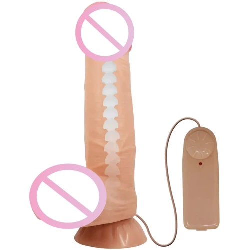 Вибратор с эффектом скользящей кожи LYBAILE Sliding Skin 8,5'' Flesh (BW-008105ZRG)