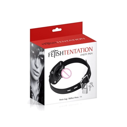 Кляп с маленьким фаллоимитатором Fetish Tentation Penis Gag T1