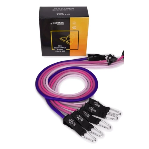 Эспандер Cornix набор трубчатых 5 шт 4.5-13.6 кг XR-0258