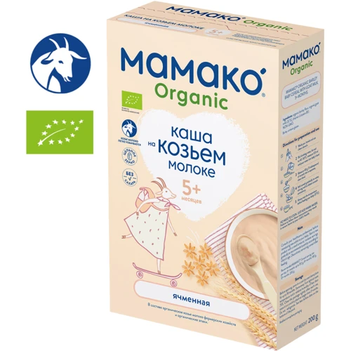 Каша ячменная Мамако Organic на козьем молоке 200 г (1105544)
