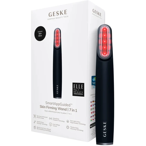 Устройство для укрепления и тонизации кожи лица с поворотной головкой GESKE Skin Firming Wand 7в1 black