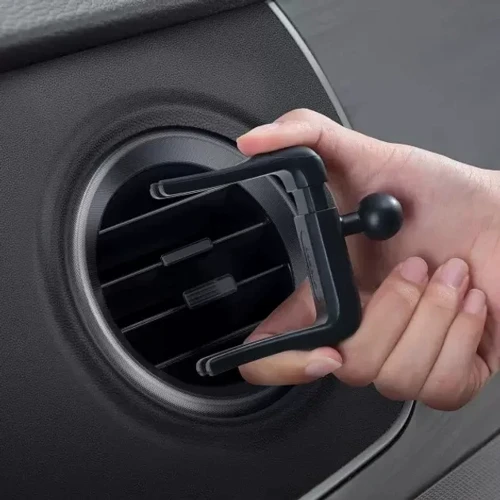 Держатель Baseus Car Holder Air Vent Metal Age II Gravity Dark Grey (SUJS030013) фото 10