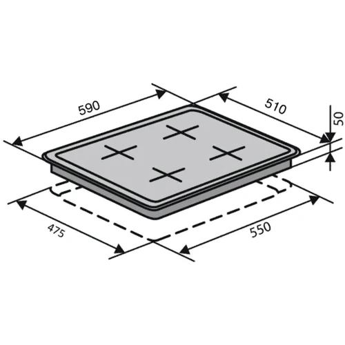 Варочная поверхность газовая Ventolux HG C7 CEST (X)