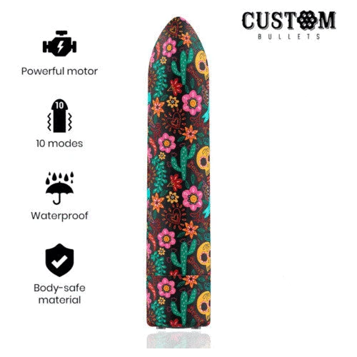 Мощная вибропуля Custom Bullets Skull