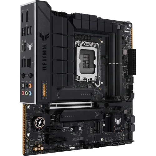 ASUS TUF GAMING B760M-PLUS WIFI II UA: Додатково Поддержка UEFI, Радиатор на VRM, Адаптер Wi-Fi, Поддержка RAID