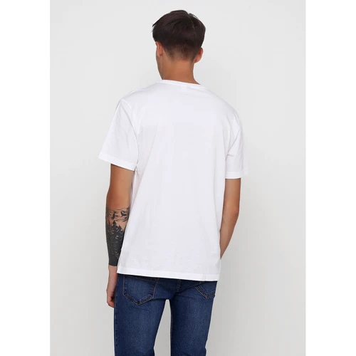 Футболка H&M 6303237 XL белая с принтом: Вид Футболки