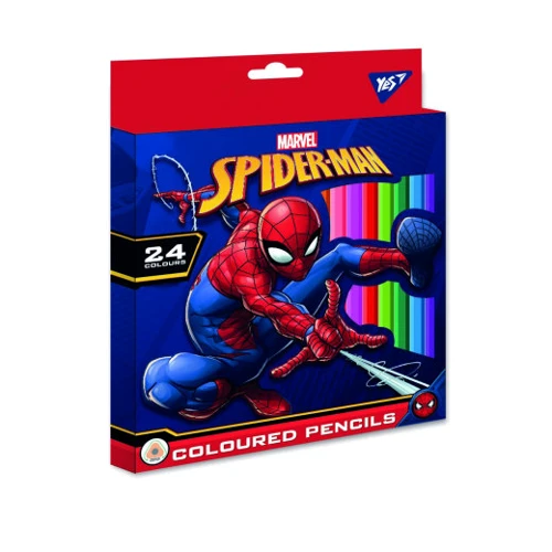 Олівці кольорові YES 24 кольорів Marvel (290601)