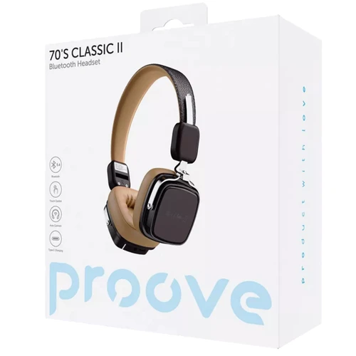 Наушники Proove 70's Classic II Beige/Brown: Тип конструкции полноразмерные