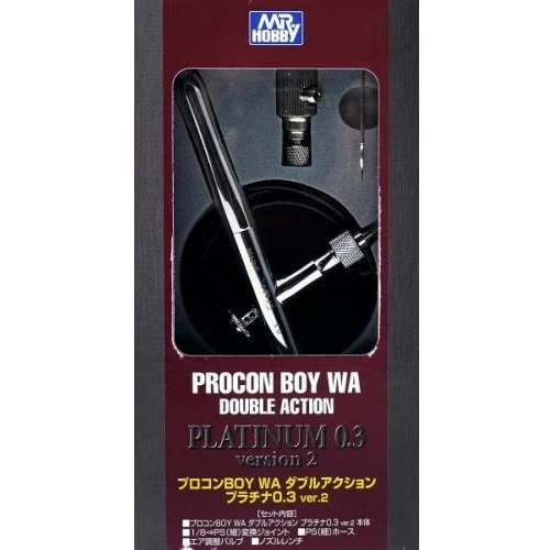 Аерограф GUNZE SANGYO професійний "Mr. Procon Boy FWA Platinum" подвійної дії, 0,3 мм