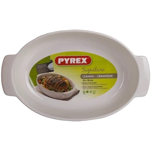 PYREX SIGNATURE 25x18 см /для запекания/овальн/керам/серый (SG25OR4): Материал Керамика