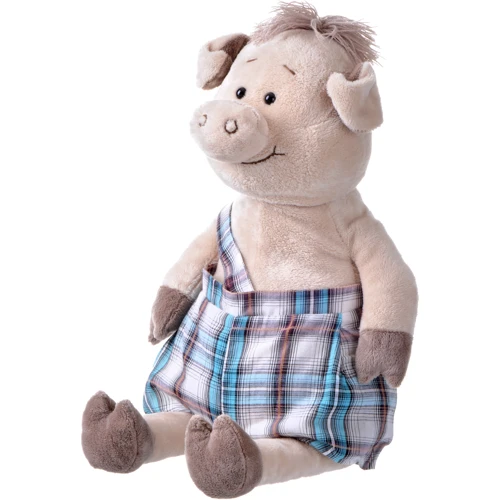 Мягкая игрушка Same Toy Свинка в комбинезоне 45 см (THT706)