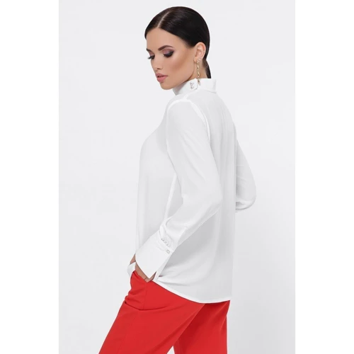 Блуза FashionUp BZ-1792A 42 біла з довгим рукавом: Сезон Демісезон