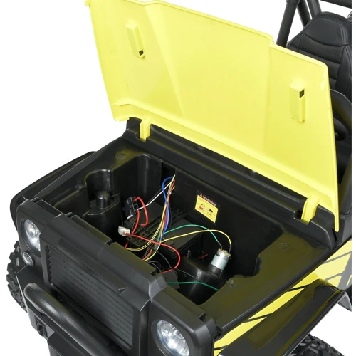 Дитячий електромобіль Джип Bambi Racer, жовтий (M 4878EBLR-6(24V)): Матеріал корпусу пластик