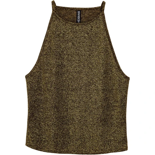 Топ H&M 4209374 XS золотой: Состав Вискоза, Металлизированное волокно, Полиэстер