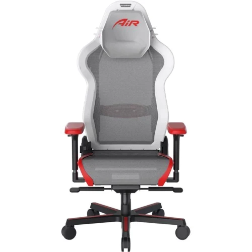Кресло DXRacer Air PRO белое-красное (AIR-R1S-WRN.G-B3-NVF): Оснащение С колесиками, С крестовиной, Поясничный валик, Поясничный валик, Подголовник, Подлокотники, Механизм