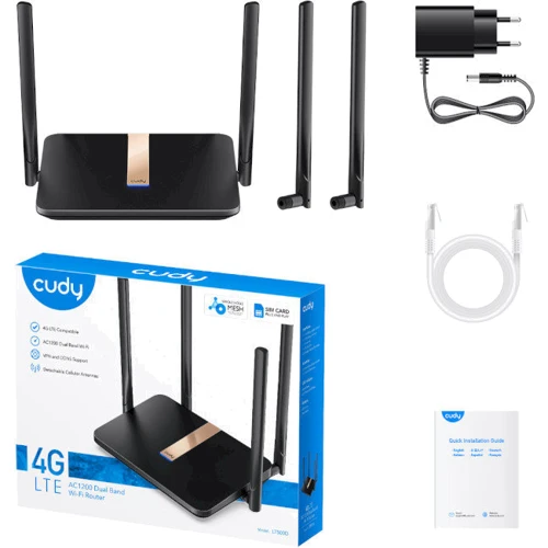 Маршрутизатор Wi-Fi Cudy LT500D: Максимальная скорость 150 Мбит/с