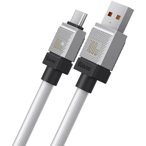 Кабель Baseus USB Cable to USB-C CoolPlay Series Fast Charging 100W 2m White (CAKW000702): Тип USB Cable - USB-C