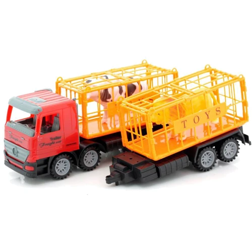 Машинка Same Toy Super Combination грузовик для перевозки животных с прицепами (98-91Ut-1)