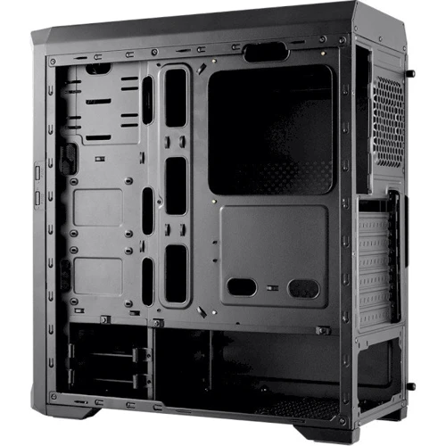 Корпус Cougar MX330-X Black: Материал передней панели сталь+пластик