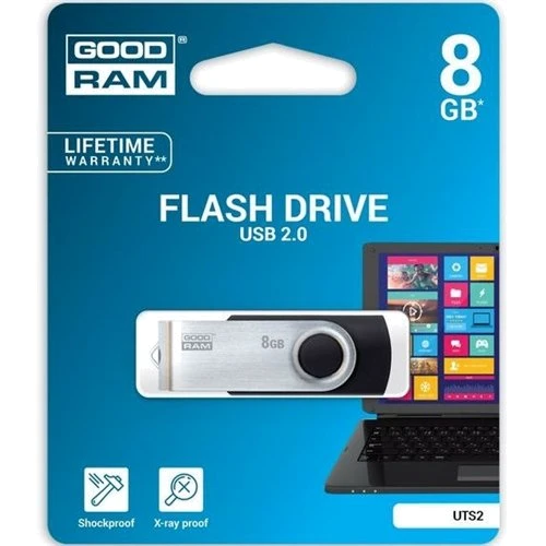 USB-флешка GOODRAM 8GB UTS2 Twister USB 2.0 Black (UTS2-0080K0R11)