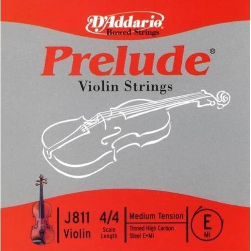 Струна D`ADDARIO J811 4/4M Prelude E 4/4M: Назначение Для скрипки