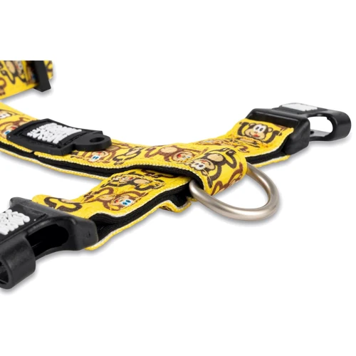 Шлейка для собак Max & Molly Urban Pets H-Harness - Monkey Maniac/L 2 см 70-98 см жовта (4894512050419) фото 2