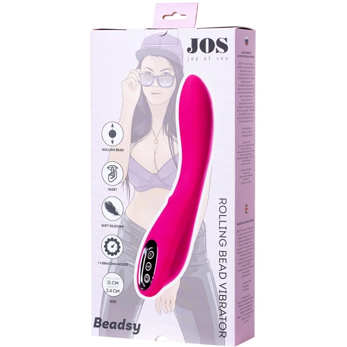 Вибратор для точки G с ротацией Jos Beadsy