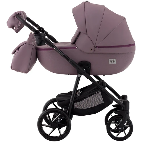 Коляска 2 в 1 Adamex Hybryd Plus шкіра 100% BR332 бузковий (623690): Кількість блоків 1