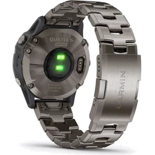 Смарт-часы Garmin Quatix 6 Titanium Grey with Titanium Band (010-02158-95): Цвет ремешка серый