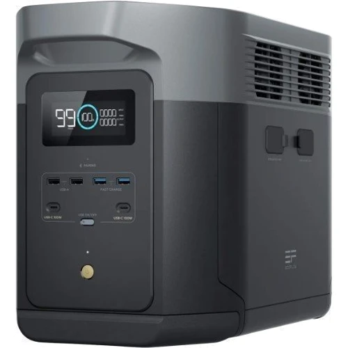 Зарядна станція EcoFlow DELTA 2 Max 2048Wh 2400W (EFDELTA2Max-EU) UA: Виходи споживачів Автоприкуриватель, 220V, USB-A, USB-C