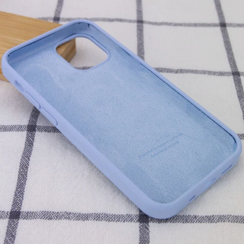 Чехол для iPhone Mobile Case Silicone Case Full Protective Lilac Blue for iPhone 13 Pro: Материалы Силикон