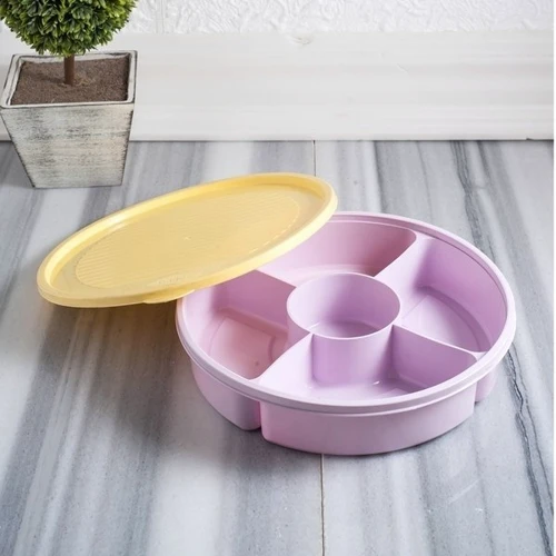 Ємність для зберігання BAGER P White / Pink кругла 5x400 мл (BG-394 P): Тип Контейнери для продуктів