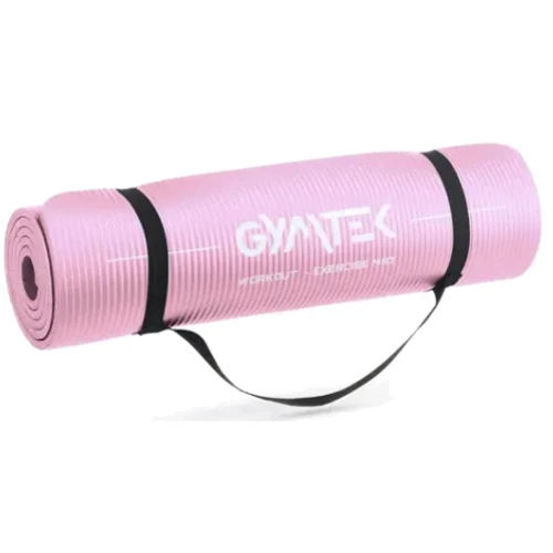 Килимок для фітнесу Hop-Sport Gymtek NBR 1 см рожевий