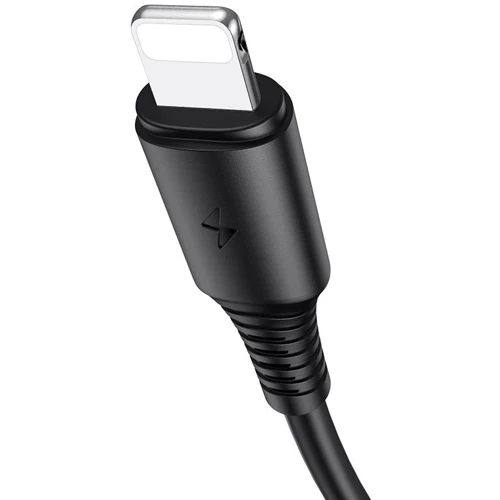 Кабель Borofone USB Cable to Lightning Coolway 1m Black (BX47): Тип USB-C - Lightning