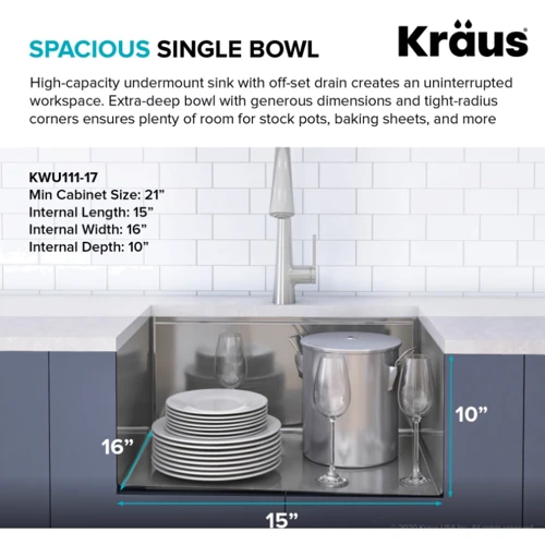 Кухонна мийка Kraus KWU111-17