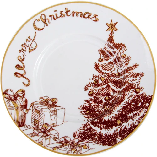 Чашка с блюдцем Lefard Merry Christmas для чая 2 пр. (924-744): Цвет рисунок