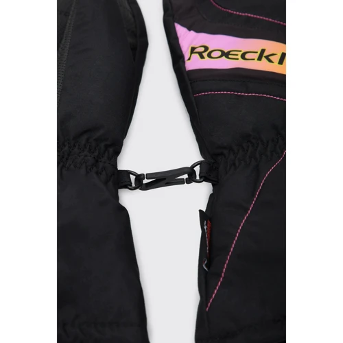 Детские горнолыжные варежки Roeckl Ski Juniors Alba Mitten 3 black/pink черные (3405-033-035): Пол Девочка