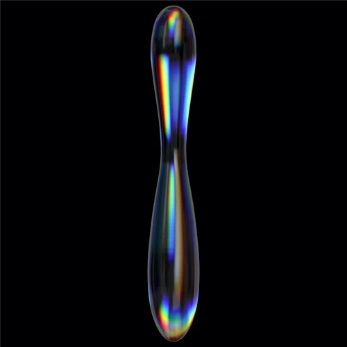 Фаллоимитатор LoveToy Twilight Gleam Glass Dildo Double Delight