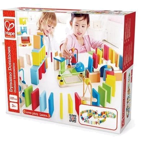 Динамічний конструктор HAPE Ефект доміно Динамо 107 ел. (E1042) фото 1
