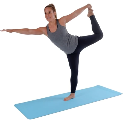 Коврик для фитнеса Pure2Improve TPE YOGA MAT 173x58x0.6 см голубой (3598) фото 5