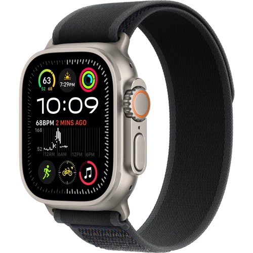 Apple Watch Ultra 2 2024 GPS + Cellular 49mm Natural Titanium Case з Black Trail Loop - S/M UA фото 7