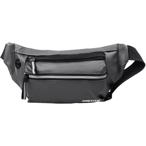 Мужская поясная сумка Valiria Fashion серая (4DETBP3252-9): Фактура Тканая