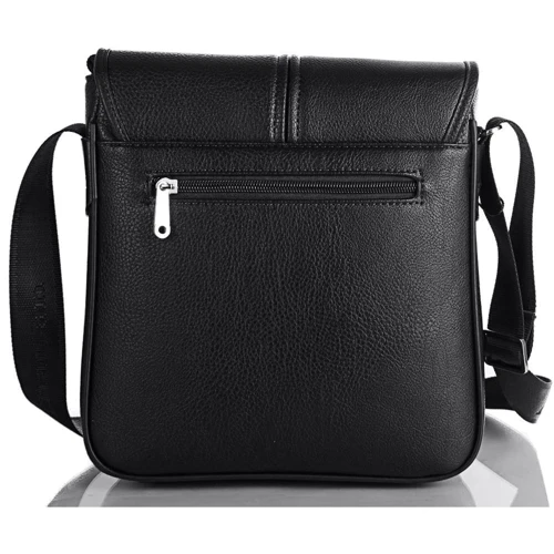 Чоловіча сумка планшет Bonis чорна (SHIM8098-black): Фактура Зерниста, матова